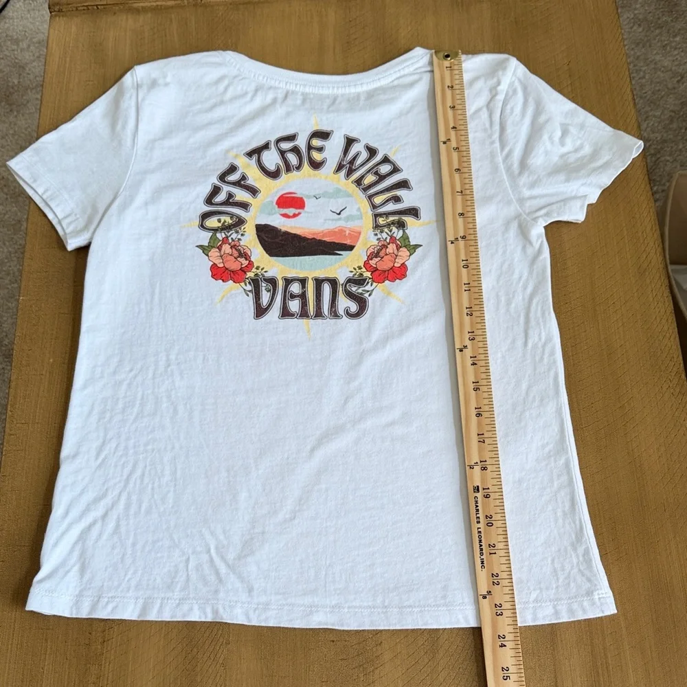 Vans White Kids Short Sleeve Tee
